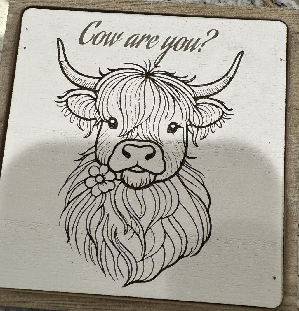 Cow-Themed Wall Art Set