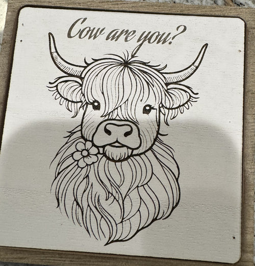Cow-Themed Wall Art Set