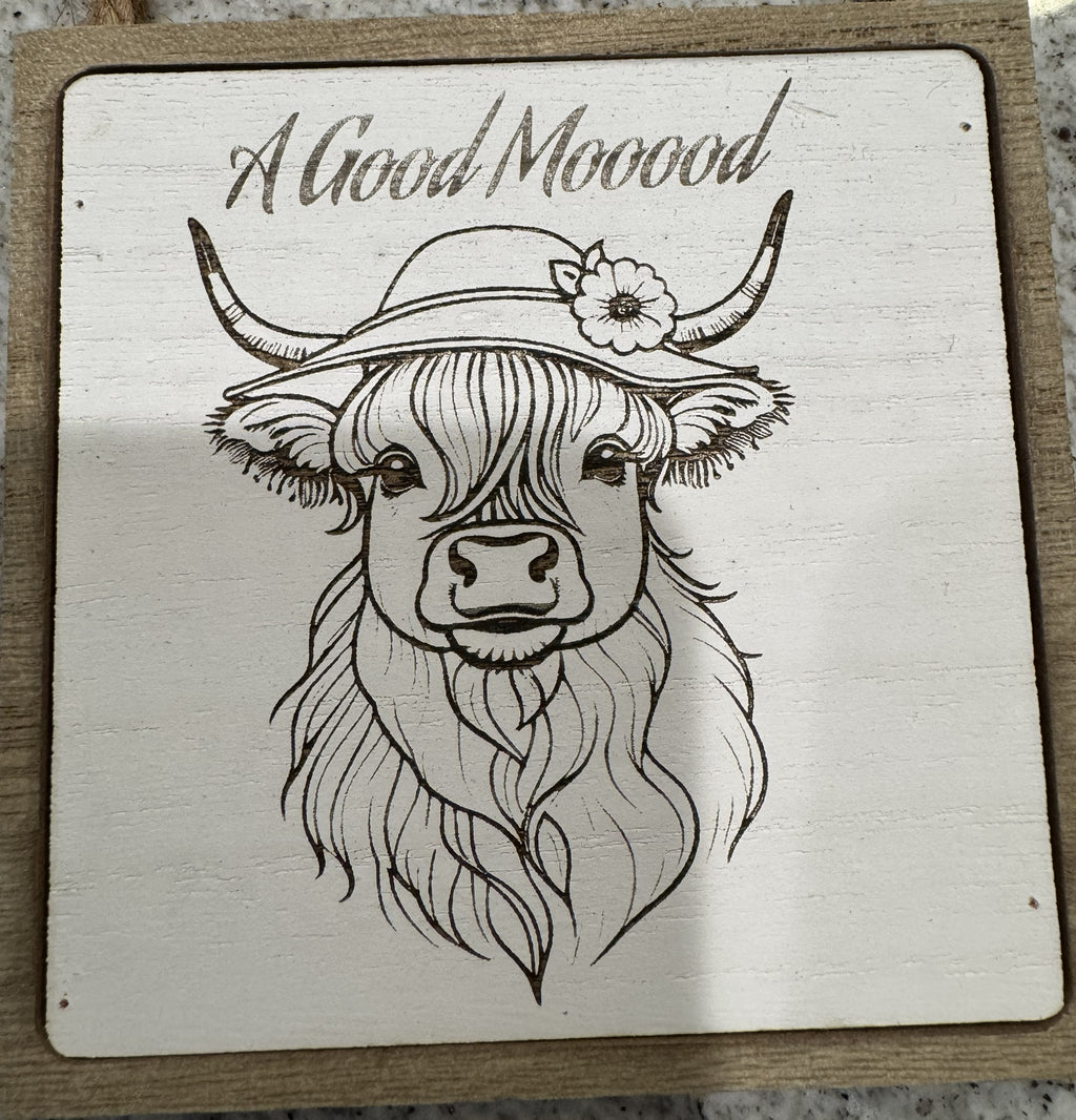 Cow-Themed Wall Art Set