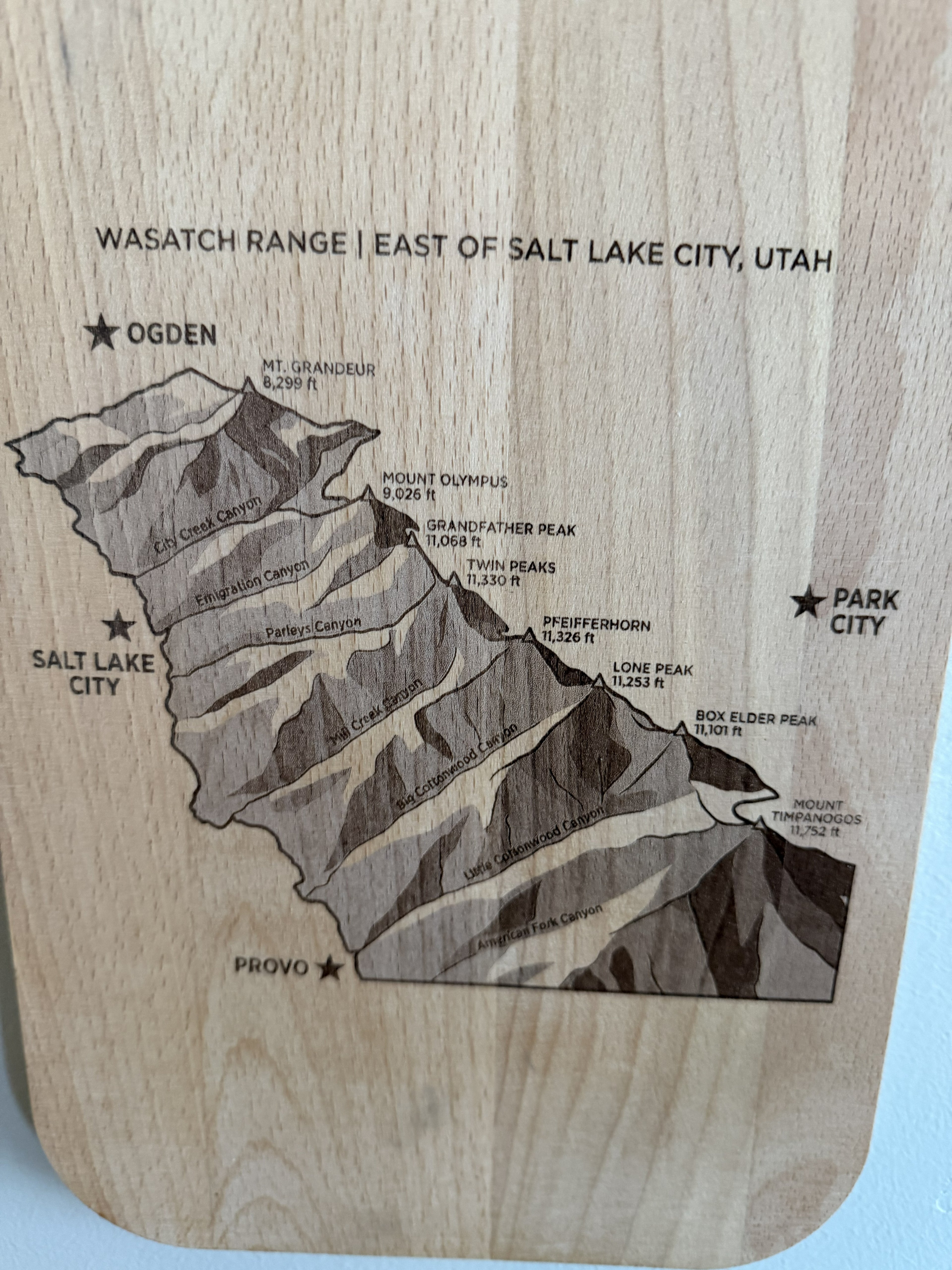 Engraved Wooden Cutting Board